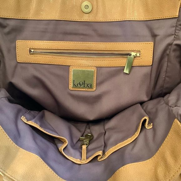 Kooba Leather Shoulder Bag EUC Tan - Picture 5 of 6